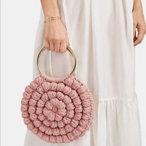 NWT Ulla Johnson Lia Crochet Bag in Antique Rose